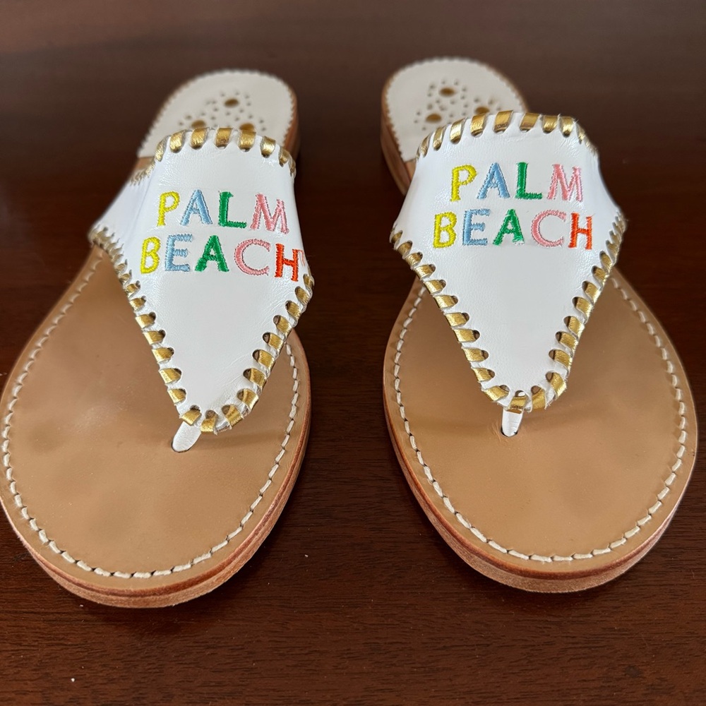 Palm Beach Monogram Sandals - Picture 5 of 11